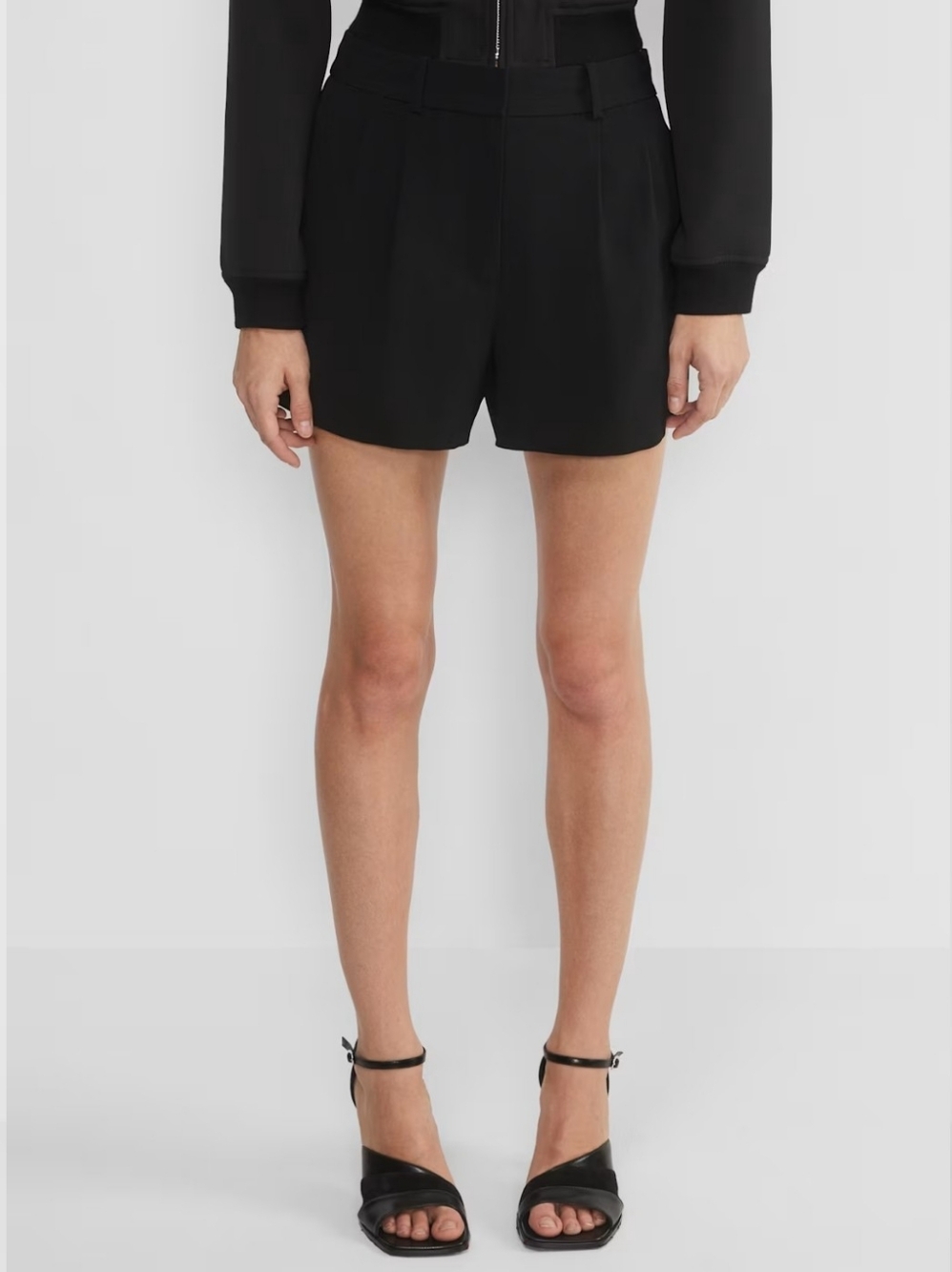Aritzia Babaton Pleated Mini Short